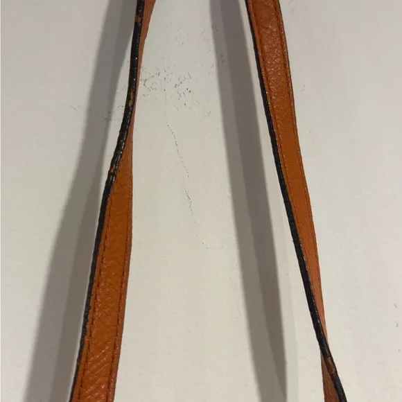 MICHAEL KORS Charlton Brown Leather Gold Push Lock Crossbody Shoulder Bag Purse - Picture 7 of 16